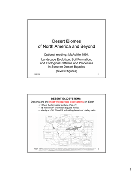 Desert Biomes of North America and Beyond