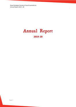 Annual Report 2019 - 20