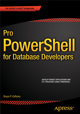 Pro Powershell for Database Developers