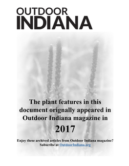 Outdoor Indiana Plant Features for 2017