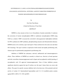 1 Synthesis of C-2 and C-6 Functionalized