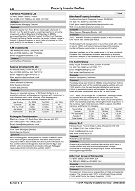 Property Investor Profiles