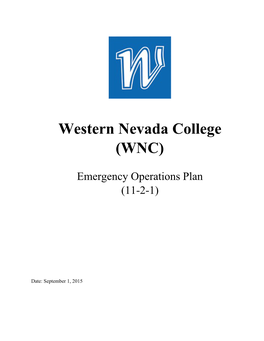 Emergency Operations Plan (11-2-1)
