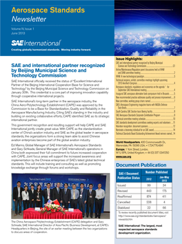 Aerospace Standards Newsletter