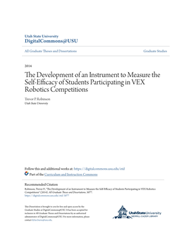 The Development of an Instrument to Measure the Self-Efficacy Of