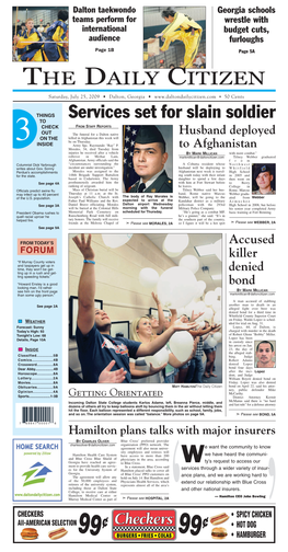 THE DAILY CITIZEN Services Set for Slain Soldier