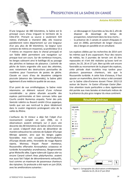 Prospection De La Saône En Canoë