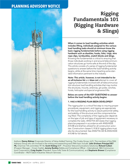 Rigging Fundamentals 101 (Rigging Hardware & Slings)