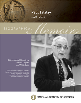 Paul Talalay 1923–2019