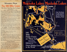 Muskoka Lakes to Natural Park, Returning to Muskoka Wharf at 7:15 P.M