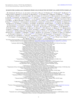 Search for Gamma-Ray Emission from X-Ray-Selected Seyfert Galaxies with Fermi-Lat