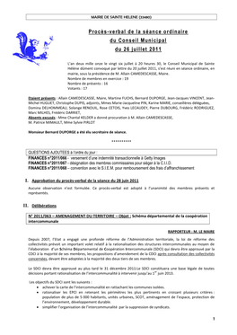 N° 13-04-05 / Ii – a – Objet : Comptes De Gestion 2004 De La Ville