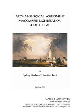 Macquarie Lightstation Assessm