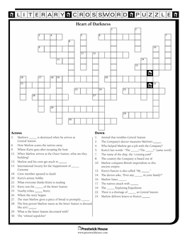 Heart of Darkness Crossword Puzzle