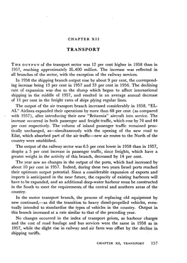 TRANSPORT Higher in 1958 Than in Plying Regular Lines. Aircraft Into