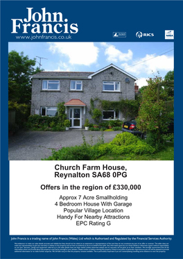 Church Farm House, Reynalton SA68