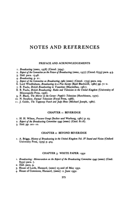 Notes and References