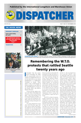 Remembering the W.T.O. Protests That Rattled Seattle Twenty Years