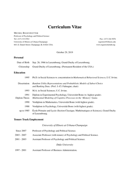 Curriculum Vitae