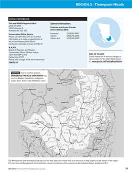 REGION 3 - Thompson-Nicola