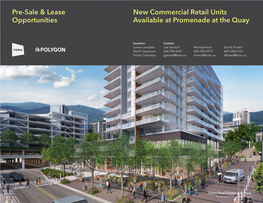 Pre-Sale & Lease Opportunities New Commercial Retail
