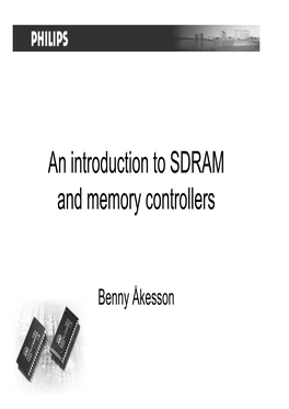 An Introduction to SDRAM and Memory Controllers