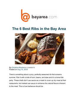 The 6 Best Ribs in the Bay Area