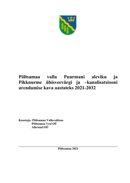 Lisatsiooni Arendamise Kava Aastateks 2021-2032