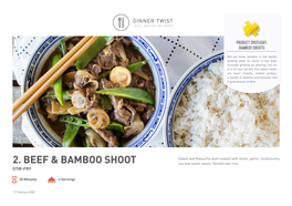 2. Beef & Bamboo Shoot