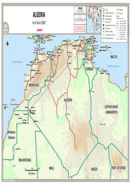 ALGERIA Sources:  (Above Mean Sea Level) UNHCR, Global Insight Digital Mapping UNHCR Presence © 1998 Europa Technologies Ltd