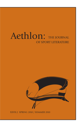 Aethlon: the JOURNAL of SPORT LITERATURE