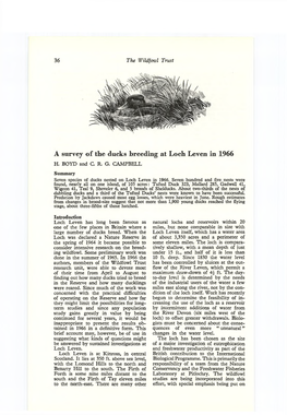 A Survey of the Ducks Breeding at Loch Leven in 1966