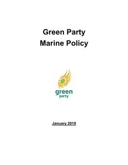 Green Party Marine Policy