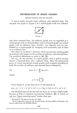 Enumeration of Mixed Graphs1