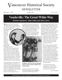 Marine Building Opens 85 Years Ago Upcoming Speakers Continued from Page 2 Pacific When He Started Working at a Local Shipyard