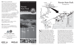 Navajo State Park Brochure