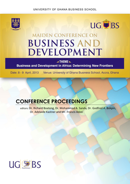 CONFERENCE PROCEEDINGS Editors: Dr