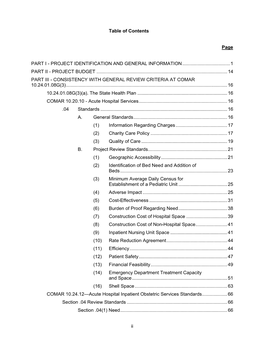 Ii Table of Contents Page PART I