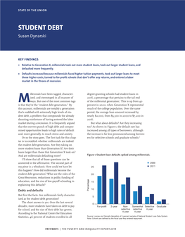 STUDENT DEBT Susan Dynarski