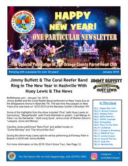 Jimmy Buffett & the Coral Reefer Band Ring in the New Year In