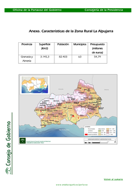 Anexo. Características De La Zona Rural La Alpujarra