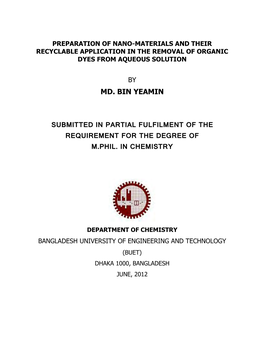 Preparation and Characterization of Nickel