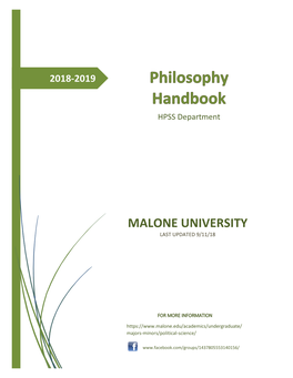 Philosophy Handbook