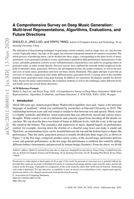 A Comprehensive Survey on Deep Music Generation: Multi-Level Representations, Algorithms, Evaluations, and Future Directions