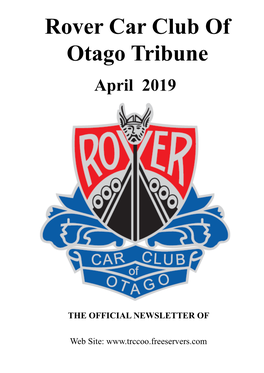 Rover Car Club of Otago Tribune