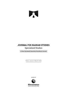 JOURNAL for IRANIAN STUDIES Specialized Studies