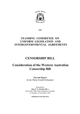 Censorship Bill