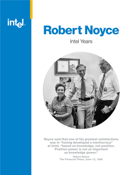 Robert Noyce Intel Years