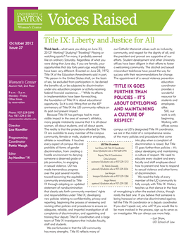 Title IX: Liberty and Justice For