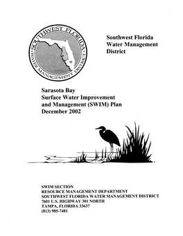 Sarasota Bay Surface Water and Improvement Management (SWIM)